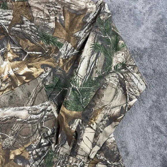 Field & Stream REALTree Camo Shirt Mens 2XL Roll Tab Vented Button Down Pockets - Picture 10 of 13